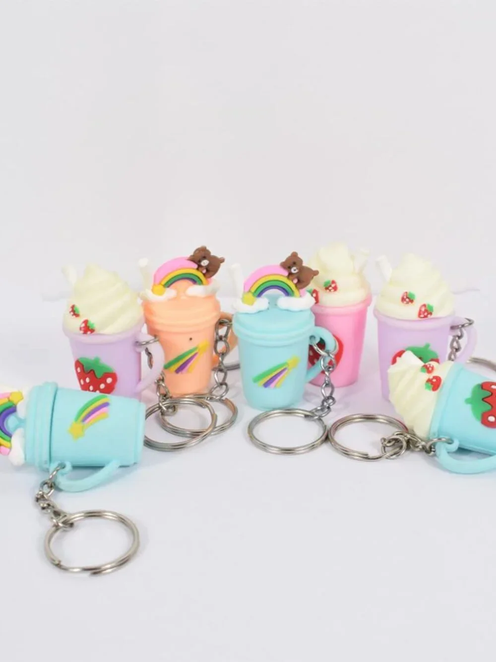 50PCS Bulk Keychains Set, Split Keychains Rings with Chain 1 inch, Key Rings, Ke